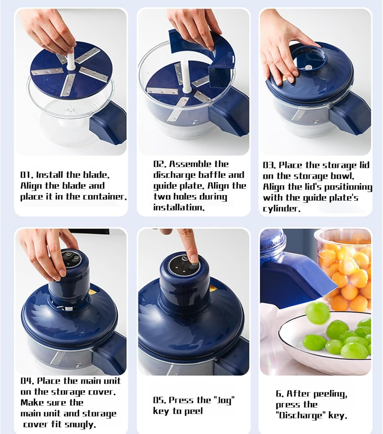 آلة تقشير الفاكهة المحمولة اللاسلكية الأصلية من العلامة التجارية العامة